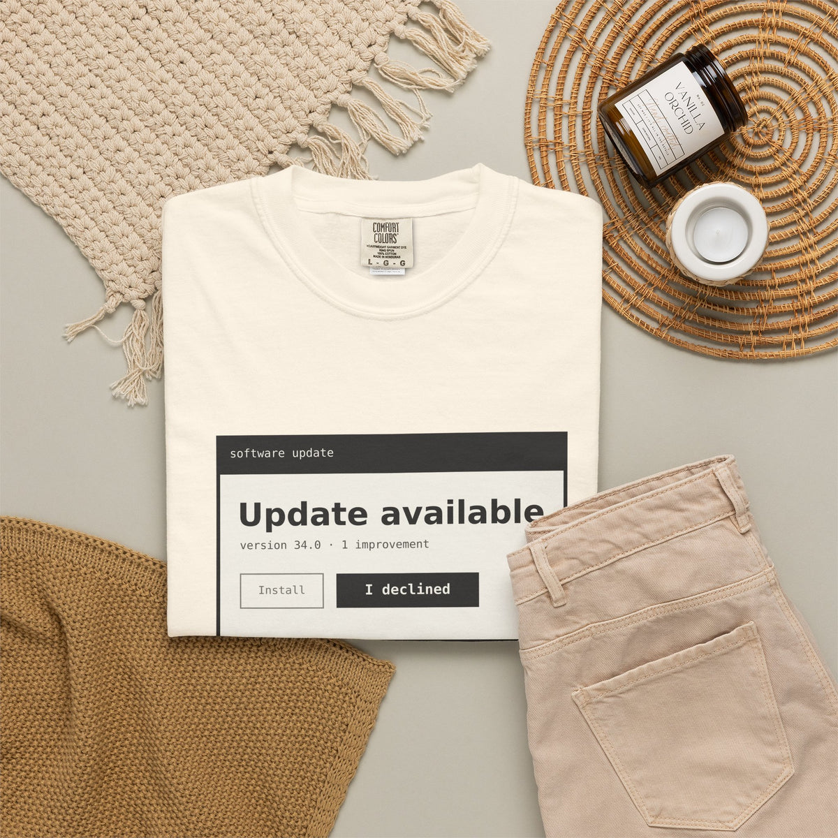 Update Available. I Declined. Tee